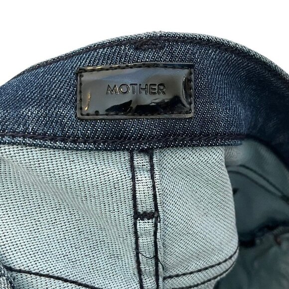 MOTHER The Trainer Jogger Jeans Women’s Size 24 Cropped Denim Tapered Stretch - Picture 12 of 15